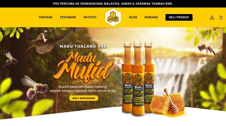 Madu Tualang Asli Mufid website