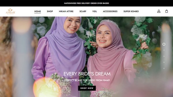 Afrah Exclusive website