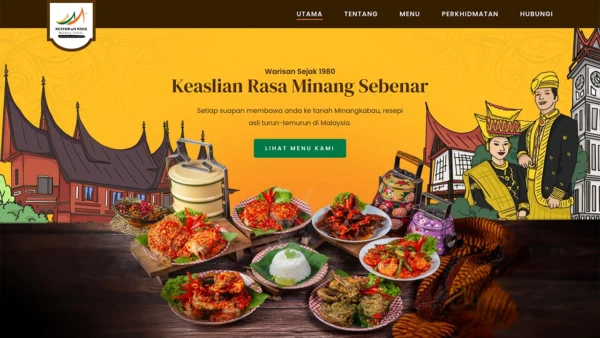 Restoran Rose website